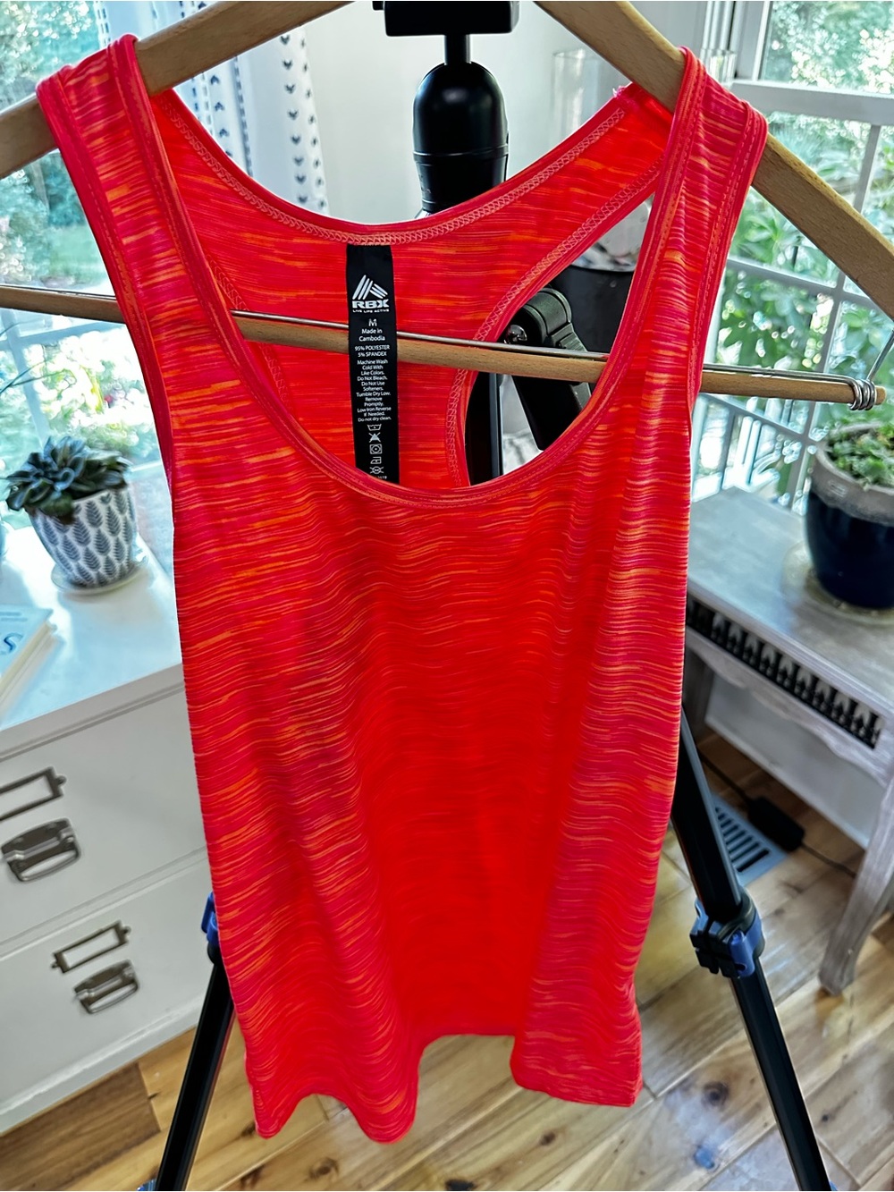 RBX Women’s Red-orangePerformance Racerback Tank Top
